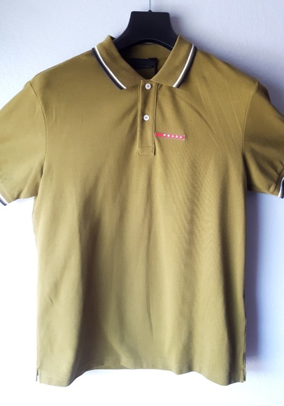 prada polo green